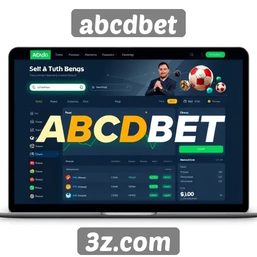 Análise da interface do site abcdbet